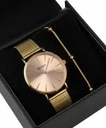 BOWA New York Pink-Gold Mesh 38 Gift Set (zegarek + bransoletka)