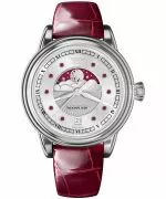 Zegarek damski Aviator Moonflight Gemstone Edition Silver Red Ruby Limited Edition