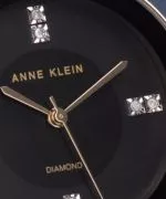 Zegarek damski Anne Klein Diamond-Accented AK-2714BKGB