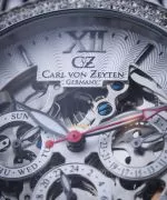 Zegarek damski Carl von Zeyten Kniebis Skeleton CVZ0062WHMB
