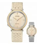 Zegarek damski Citizen Sapphire Diamonds Solar Gift Set