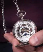 Zegarek męski Carl von Zeyten Kieszonkowy Pocket Skeleton Mechanical CVZ0041SL
