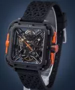 Zegarek męski Ciga Design X Series Black & Orange Skeleton Automatic X011-BLOG-W25BK