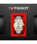 Zegarek męski Tissot Gentleman Powermatic 80 Silicium Solid 18 k Gold Bezel T927.407.41.031.01 (T9274074103101)
