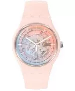 Zegarek Swatch Bioceramic Fleetingly Pink Pay! SO32P103-5300
