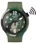 Zegarek Swatch Look Right Thru Green Pay! SB05G108-5300