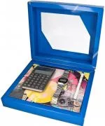 Zestaw prezentowy Casio VINTAGE Gift Set Silver zegarek + kalkulator ZESTAW-19-CV-GIFT-SET-SILVER