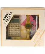 Zestaw prezentowy Casio VINTAGE Gift Set Gold zegarek + kalkulator ZESTAW-19-CV-GIFT-SET-GOLD