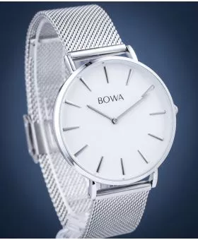 Zegarek BOWA New York White-Silver Mesh 38