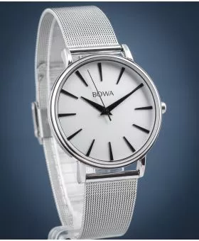 Zegarek damski BOWA Praha Silver Black-Tone mesh 38