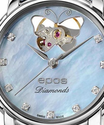 Zegarek damski Epos Ladies Diamonds Open Heart Automatic