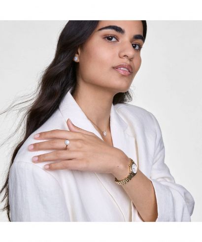 Kolczyki Daniel Wellington Audrey Mother of Pearl Gold