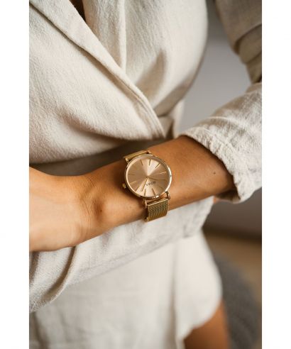 Zegarek damski BOWA New York Pink-Gold Mesh 38