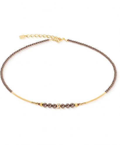 Naszyjnik Coeur de Lion Shimmering Princess Gold Tone Mocha Multi Bead