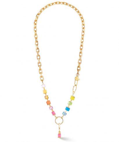 Naszyjnik Coeur de Lion Cube Fushion Charm Gold Rainbow