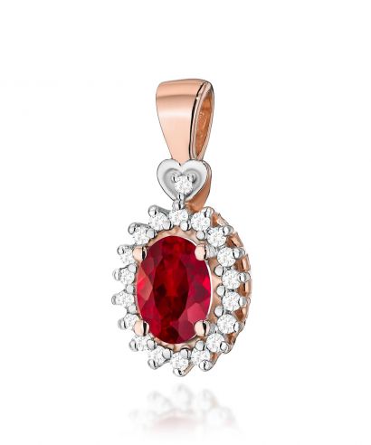 Zawieszka Bonore ze Złota próby 585 z rubinem 0,5 ct