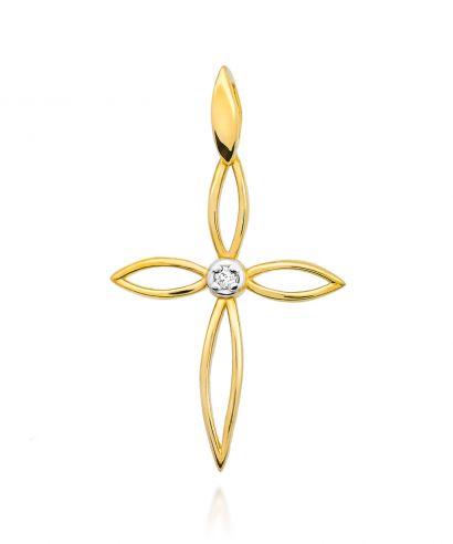 Zawieszka Bonore ze Złota próby 585 z diamentem 0,02 ct