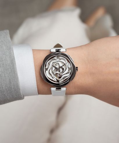 Zegarek damski Ciga R Danish Rose Skeleton Automatic