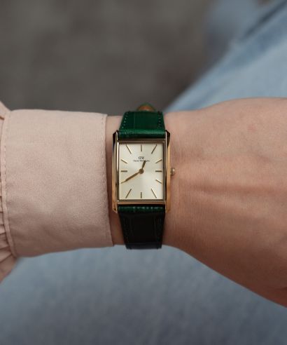 Zegarek damski Daniel Wellington Bound Crocodile Champagne Sunray Gold 22 22
