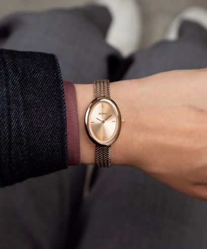 Zegarek damski BOWA Oslo Full Rose-Gold Mesh 23