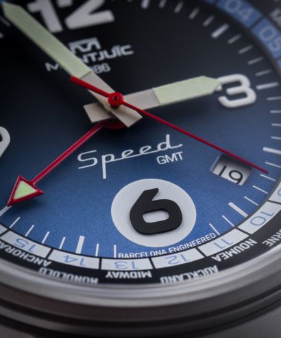 Zegarek męski Montjuic Speed GMT Melbourne Blue
