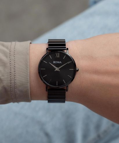 Zegarek damski BOWA London Full Black Steel 33