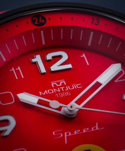 Zegarek męski Montjuic Speed Motorsports Ferrari F1 Inspired Red Maranello