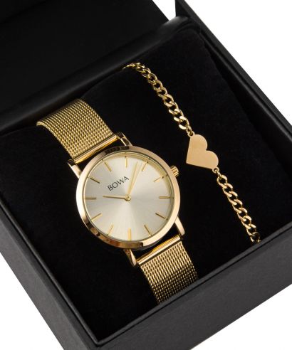BOWA Tokyo Full Gold Mesh 33 Gift Set (zegarek + bransoletka)
