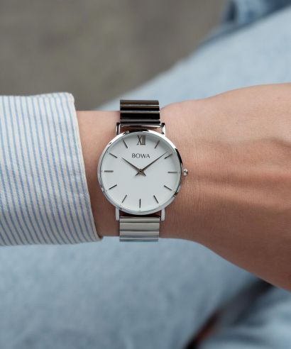 Zegarek damski BOWA London White-Silver Steel 33