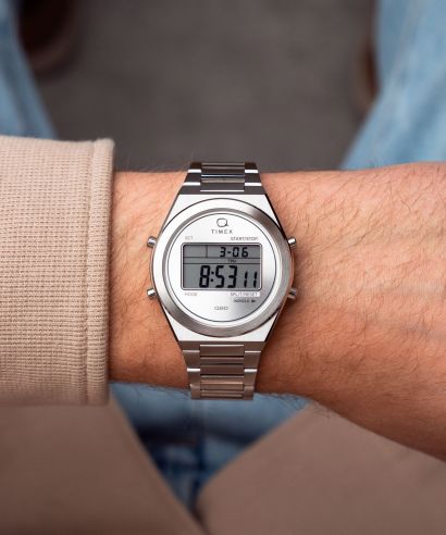 Zegarek męski Timex Q Timex® Q80 Continental 39Mm Stainless Steel Bracelet