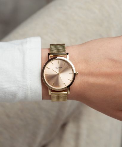 Zegarek damski BOWA Tokyo Pink-Gold Mesh 33