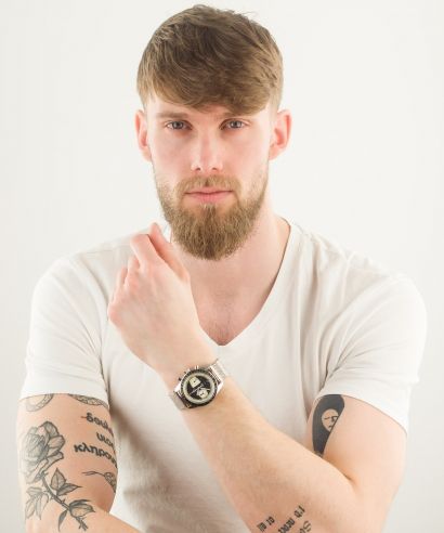 Zegarek męski Yema Rallygraf Reverse Panda Chronograph Meca-Quartz