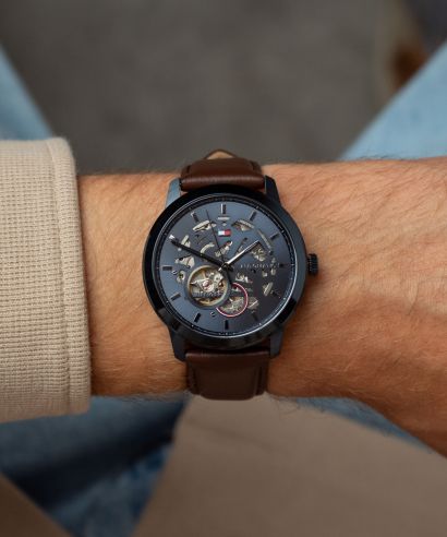 Zegarek męski Tommy Hilfiger Henry Open Heart Automatic