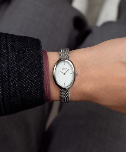 Zegarek damski BOWA Oslo White-Silver Mesh 23