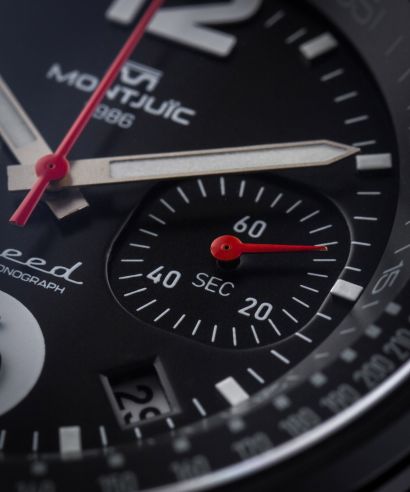 Zegarek męski Montjuic Speed Chrono Black x Black PVD