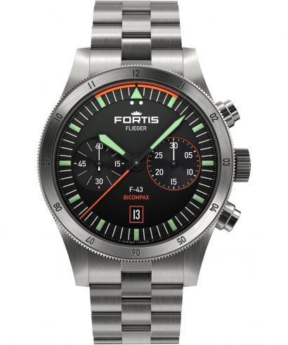 Zegarek męski Fortis Flieger F-43 Bicompax Chronograph