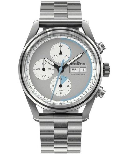 Zegarek męski Fortis Stratoliner S-41 Cool Gray Chronograph Automatic