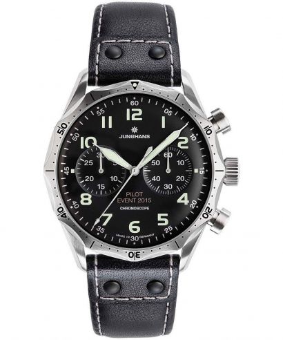 Zegarek męski Junghans Meister Pilot Automatic Chronograph 