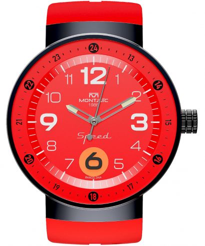 Zegarek męski Montjuic Speed Motorsports Ferrari F1 Inspired Red Maranello