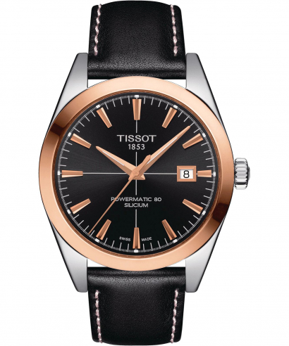 Zegarek męski Tissot Gentleman Powermatic 80 Silicium 18K Gold Bezel