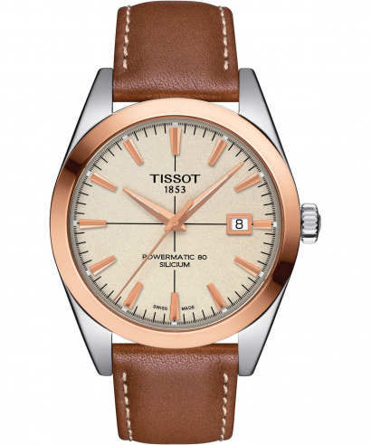 Zegarek męski Tissot Gentleman Powermatic 80 Silicium 18K Gold Bezel