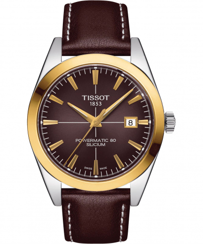Zegarek męski Tissot Gentleman Powermatic 80 Silicium 18K Gold Bezel