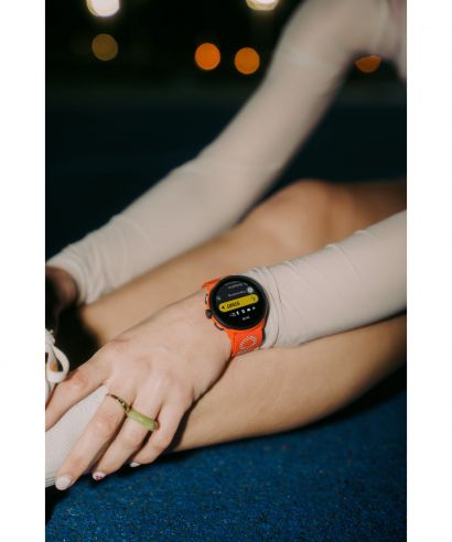 Zegarek multisportowy Suunto Run Coral Orange Textile Strap