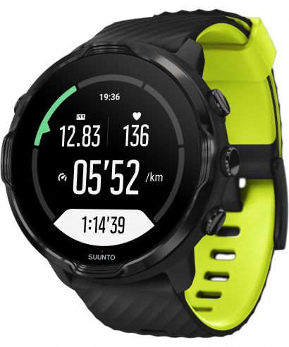 Zegarek smartwatch Suunto 7 Black Lime Wrist HR GPS