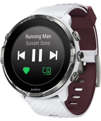Zegarek smartwatch Suunto 7 White Burgundy Wrist HR GPS