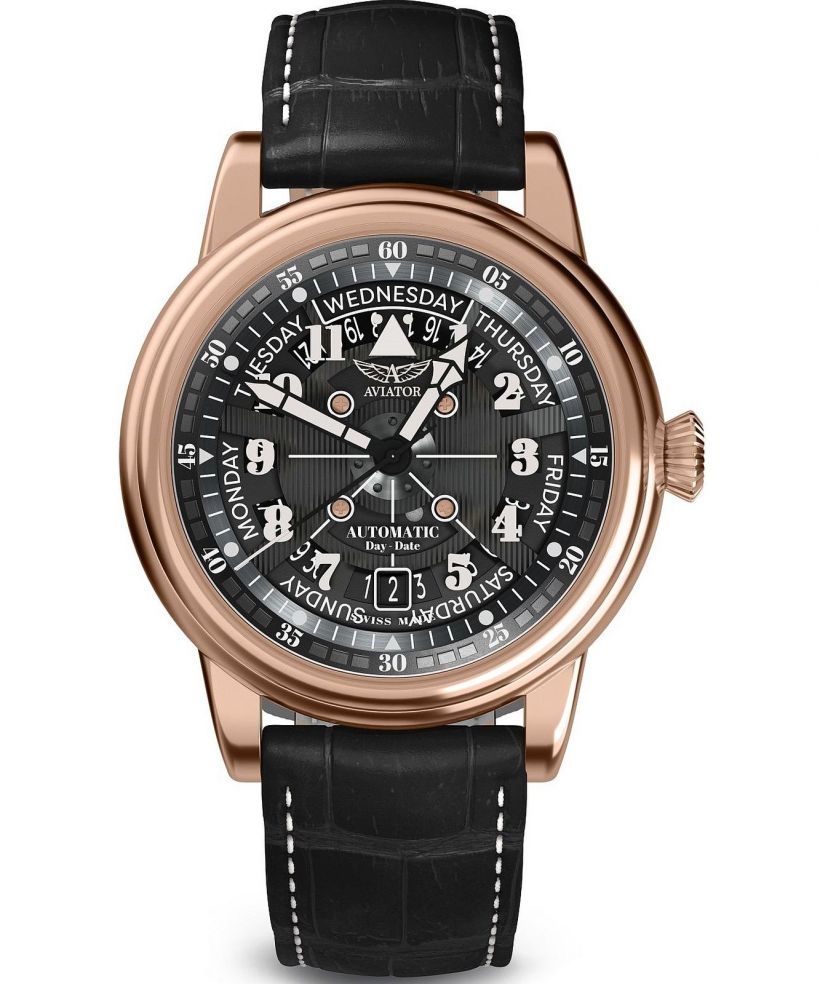 Zegarek męski Aviator Douglas Day-Date Meca 41 Outlet