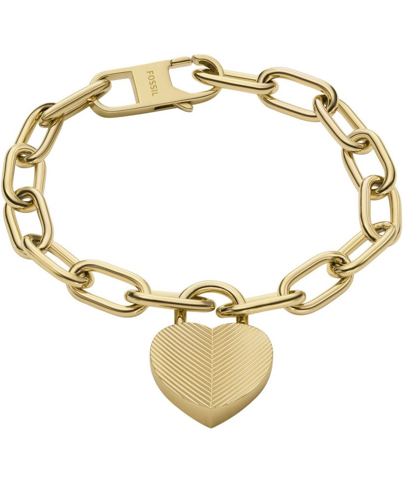Bransoletka Fossil Harlow Linear Texture Heart