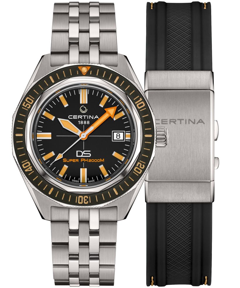 Zegarek Certina DS Heritage PH 2000M Automatic Titanium SET