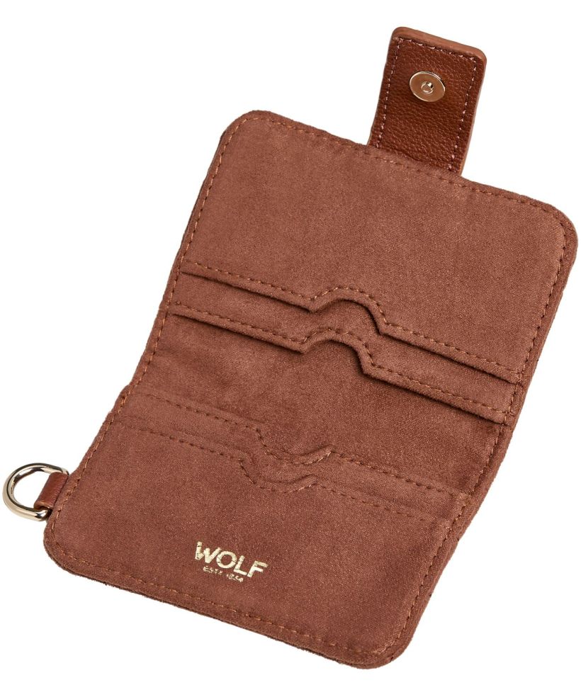 Etui na karty Wolf Mimi Swirl Nutshell Brown