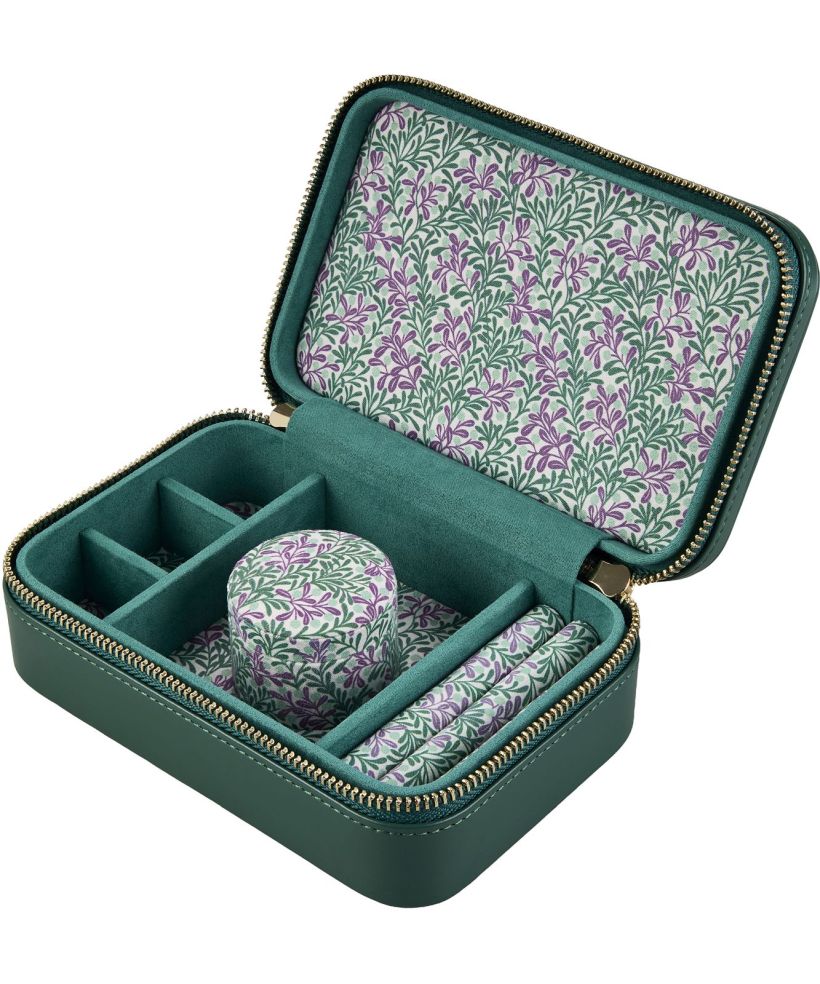 Etui podróżne Wolf x Fiona Howard Forest Green Fruit Botanical na biżuterię